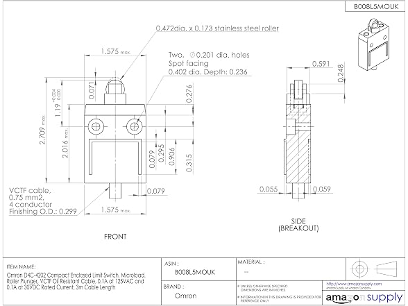 Omron D4C-4202 Compact Enclosed Limit