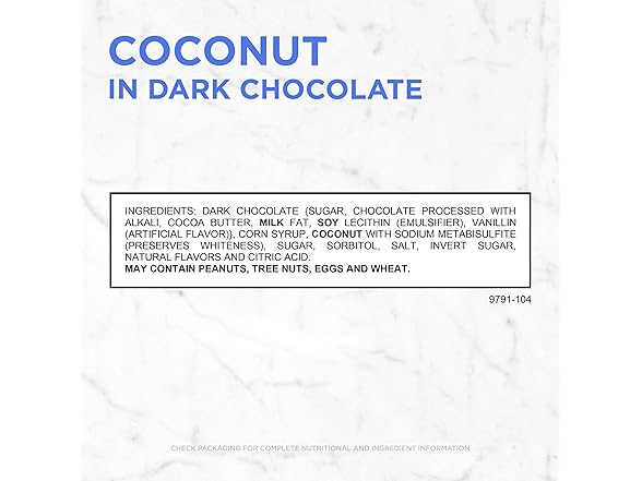 Russell Stover Dark Choc Coconut Gift Ba
