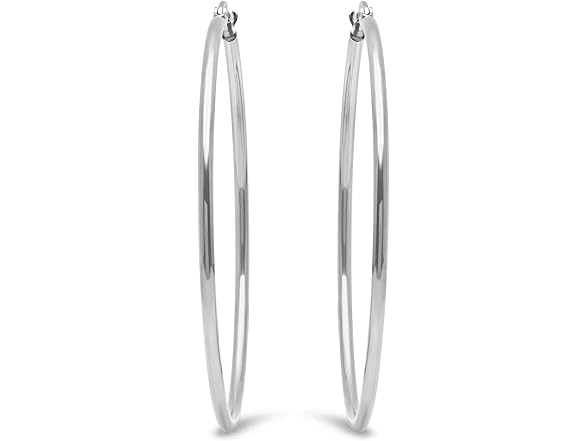 Amazon Essentials Women 50mm Stainless Earrings