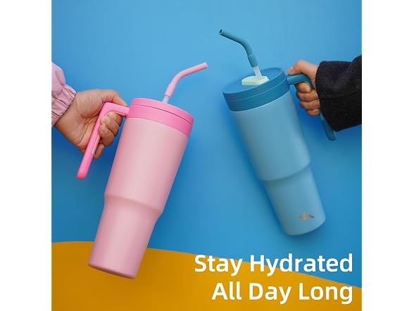 Konokyo 40 oz Tumbler with Handle Dark Blue