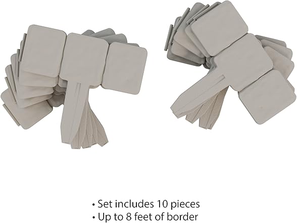 Garden Edging - 10-Piece Outdoor Decorative Flower Bed Border