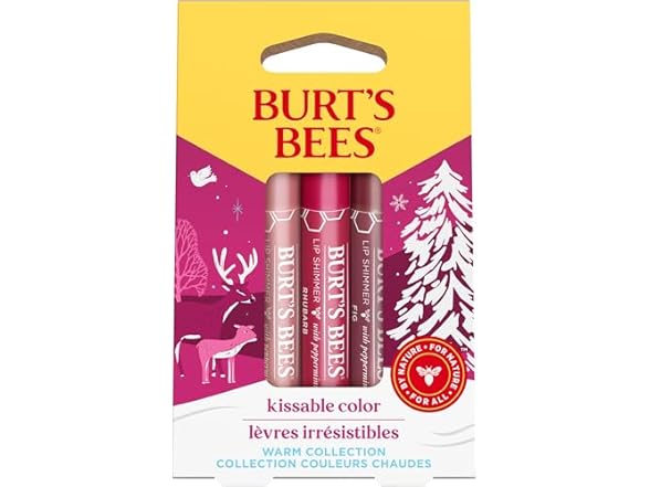 Burts Bees Kissable Color Warm Gift Set