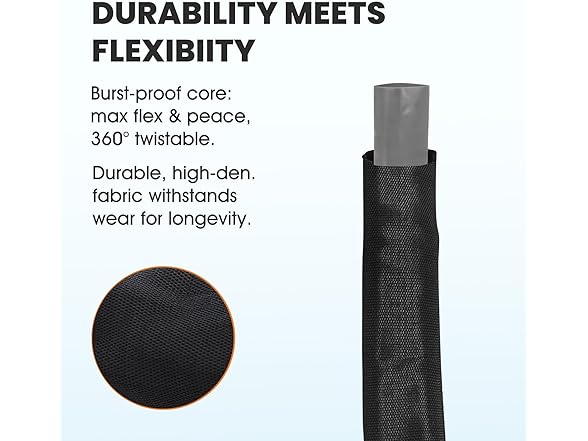 2025 Upgraded 50FT Non-Expanding Garden Hose