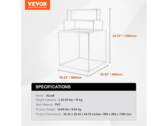 VEVOR Pool Towel Rack, 8 Bars