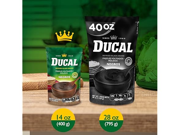 Ducal Refried Black Beans 14.1oz