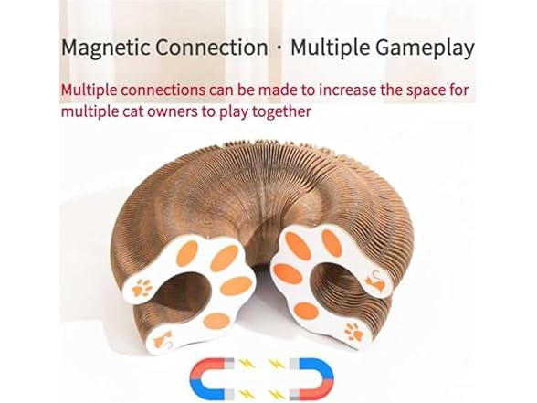 Magnetic Interactive Foldable Cat Scratcher Cardboard