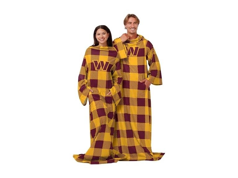 COMMANDERS Buffalo Plaid Throw (48x71)