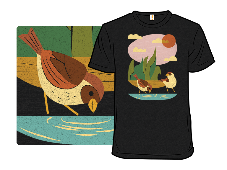 Birds Drinking Water - Gallery 8