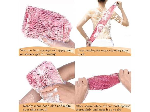 Dr.Pedi African Net Sponge with Handles 3 Pieces