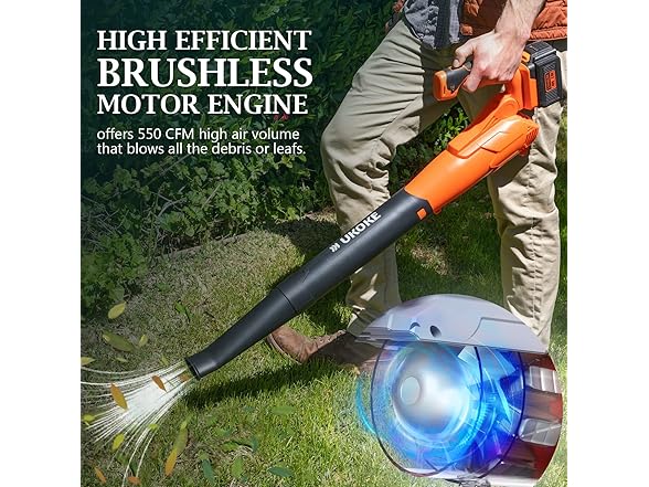 Ukoke UGB4002 Powerful 40V Brushless Cordless Blower