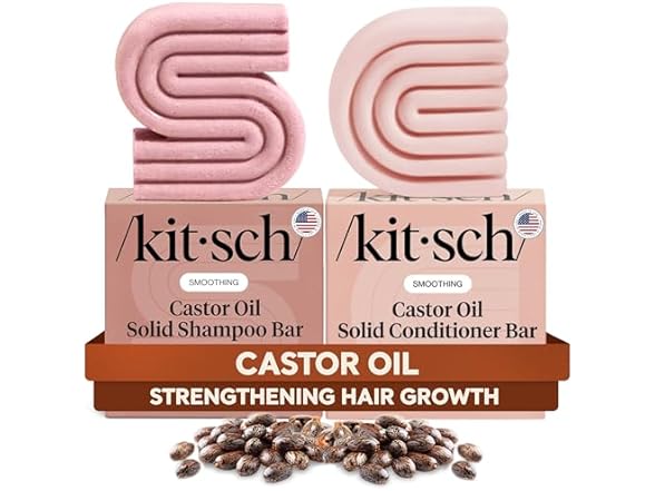 Kitsch Castor Oil Shampoo and Conditioner
