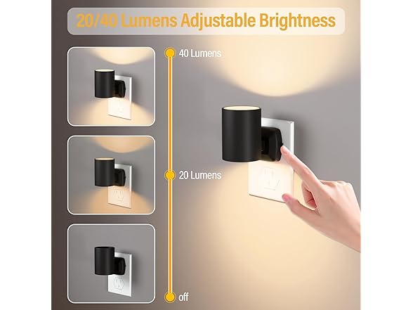 4 Pack LED Wall Plug in Night Lights