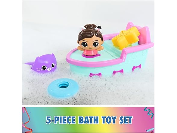 GABBY'S Dollhouse Gabby & SS Mercat Bath Set