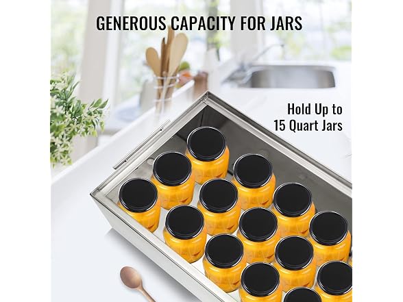 Water Bath Canner, 15 Quart Stove Top Canner