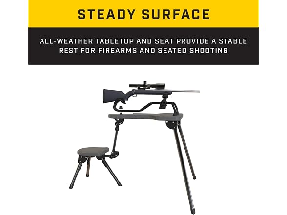 Caldwell Stable Table Shooting Bench, Collapsible Frame