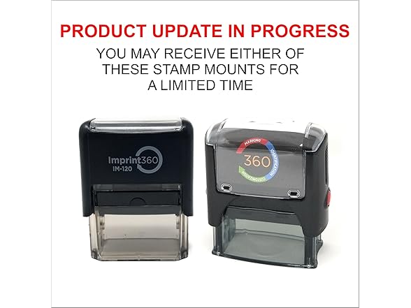 Supply360 Entered Rubber Stamp with Red Ink