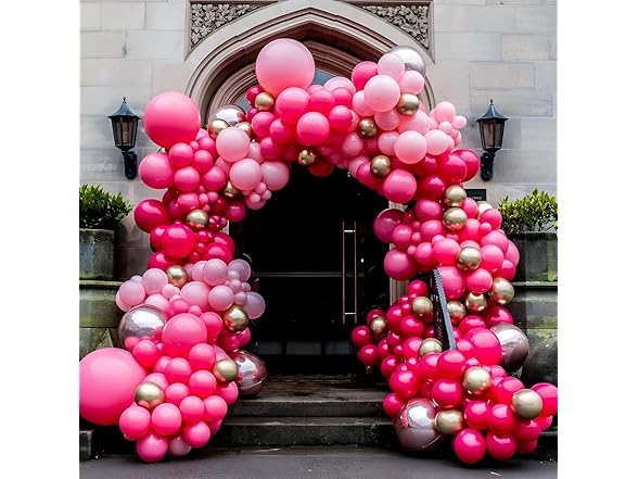 Pink Balloons Set, 12 Inch Hot