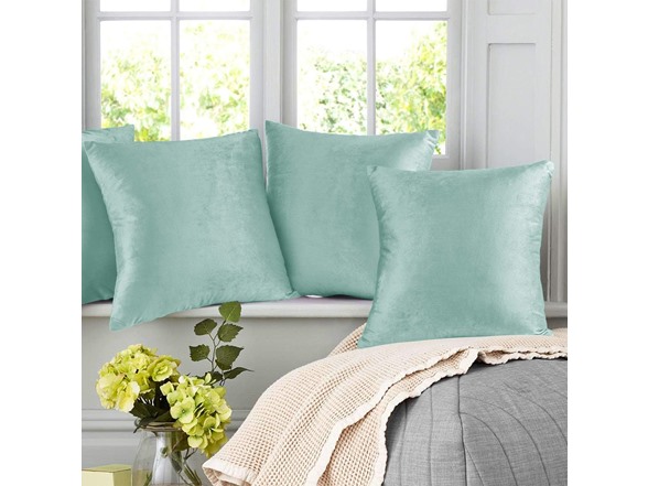 Nestl Euro Pillow Covers Cozy Velvet 26"