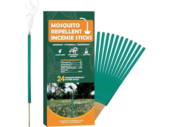 Mosquito Repellent Incense Sticks, 60 pcs