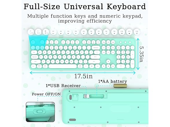 Links9+ Wireless Bluetooth Keyboard