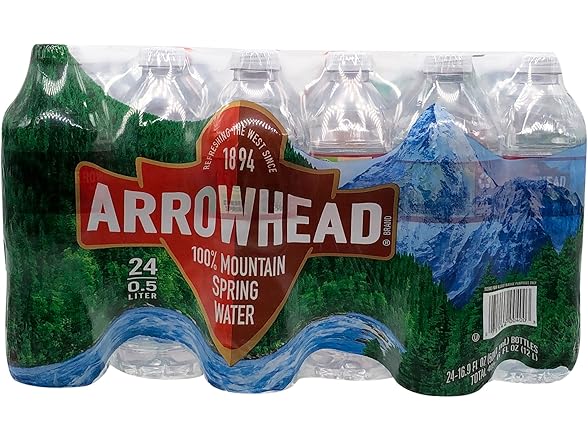 Arrowhead Water Spring 500 Milliliter, 24 Pack