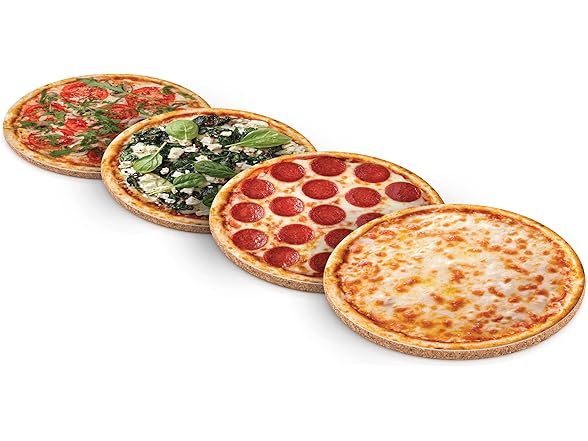 Genuine Fred Pizza Coasters 4pk