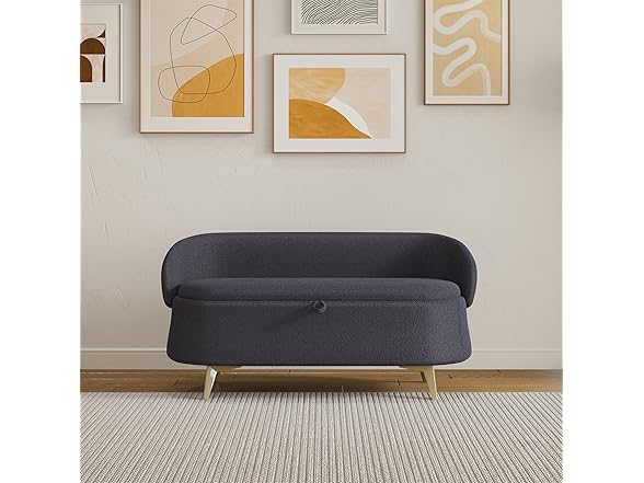 Uneeruiqy Storage Bench Gray