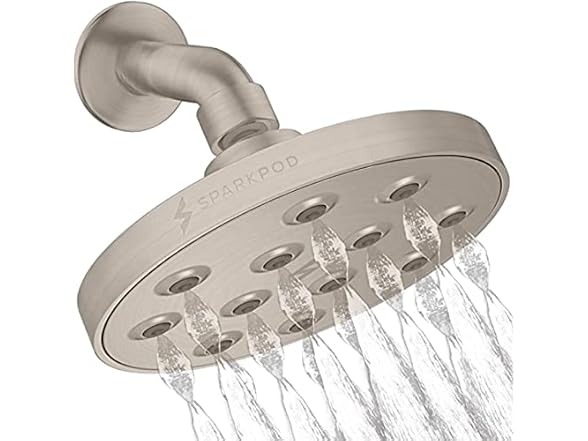Brushed Nickel- 6 Round - 2.5GPM
