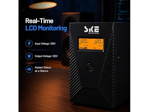SKE UPS Battery Backup 600VA/360W