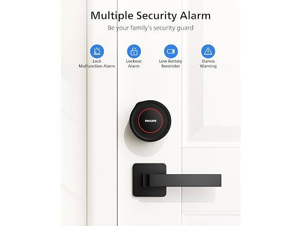 Philips DDL230X-10HW Retrofit Smart Lock Black