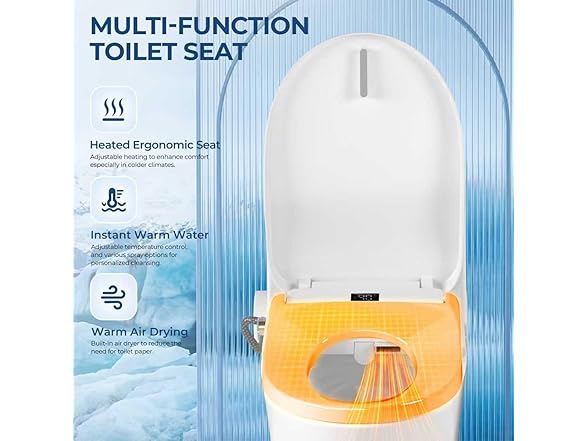 RUIFQ Bidet Toilet Seat Elongated