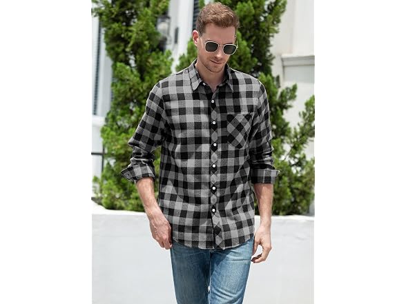 Sangtree Men (XXL) Flannel Long Sleeve Down Shirts