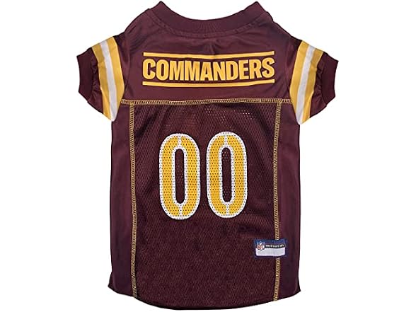 Pets First NFL NFC East Mesh Jersey for Dogs, Commanders