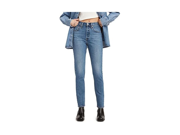Levi's Women's 501 Skinny Jeans, (New) Medium Indigo Worn in, 26