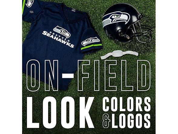 SEATTLE SEAHAWKS Kids Helmet Set (M)
