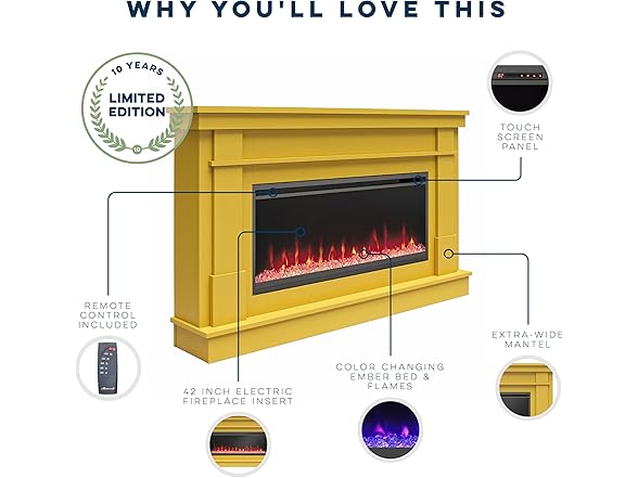 Waverly Mantel w/Electric Fireplace