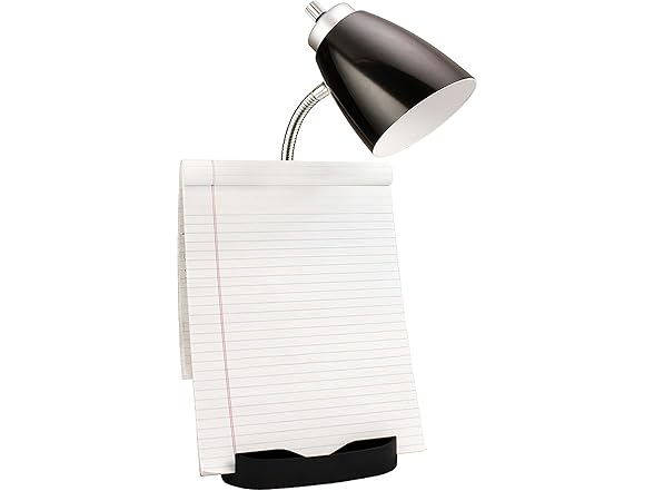 Simple Designs Limelights LD1056-BLK Desk Lamp Organizer