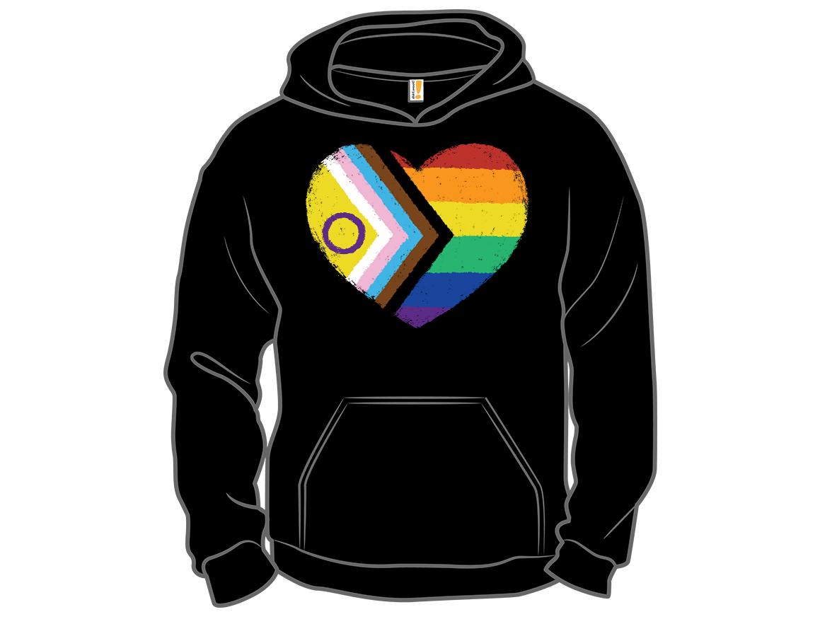 Progress Pride Flag Heart - Gallery 12