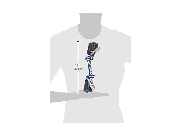 Petmate Booda Two Knot Rope Bone, Multicolored