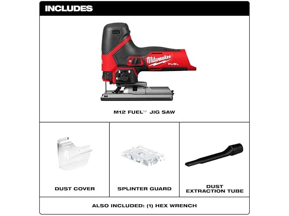 Milwaukee 2545-20 M12 12V Fuel Lithium-Ion Jig Saw