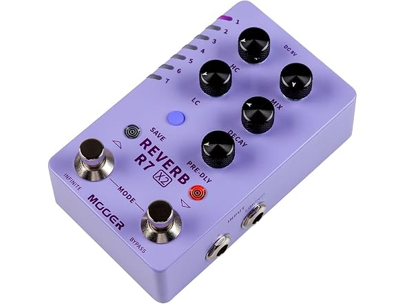 R7 X2 Stereo Multi Reverb Pedal