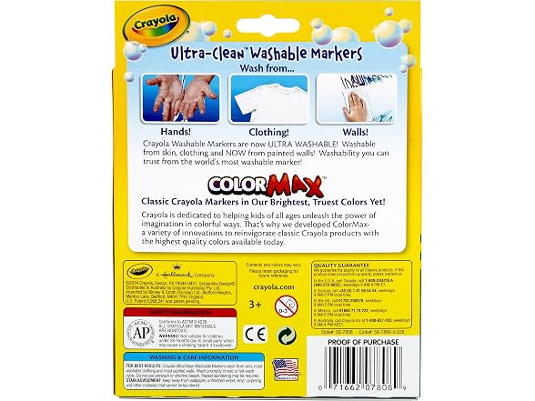 Crayola Washable Markers - Broad Point