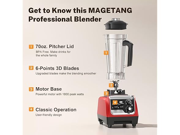 MAGETANG Professional Blender