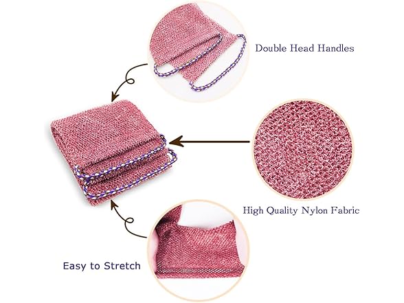 Dr.Pedi African Net Sponge with Handles 3 Pieces