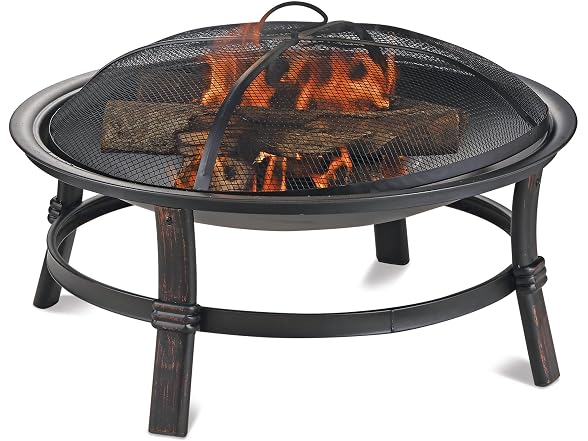 Mr. Bar-B-Q Endless Summer Brushed Copper Firebowl