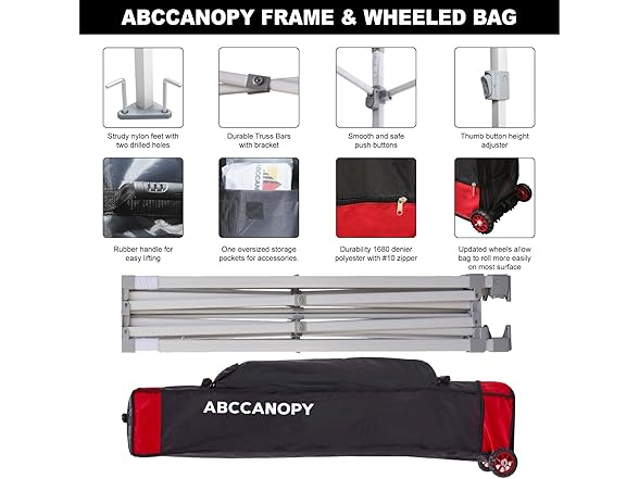 ABCCANOPY Winter Gazebo 8x16 Burgundy