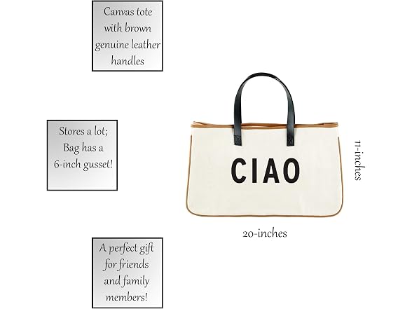 Santa Barbara Design Studio Womens Tote Large, Ciao