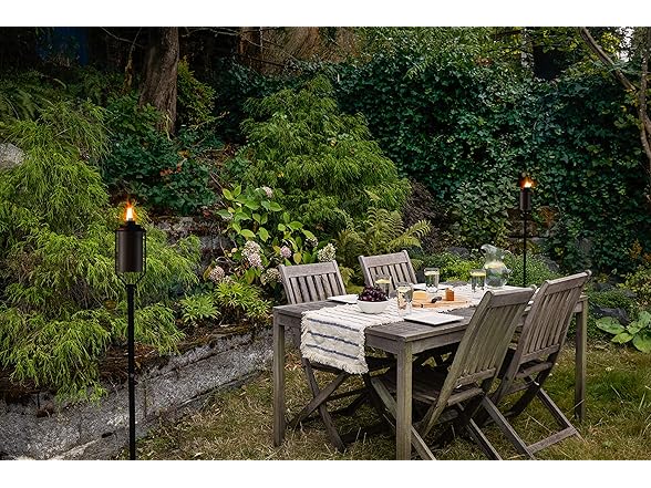 TIKI Easy Install 4-Pack Simply Metal Torches