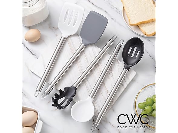 COOK WITH COLOR 5Pc Cooking Utensil Set
