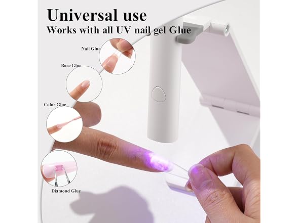 EODCI Handheld UV Nail Lamp Dryer